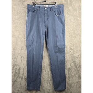Peter Millar Chino Pants Mens Size 35x30 Blue Cotton Blend Stretch Preppy Office